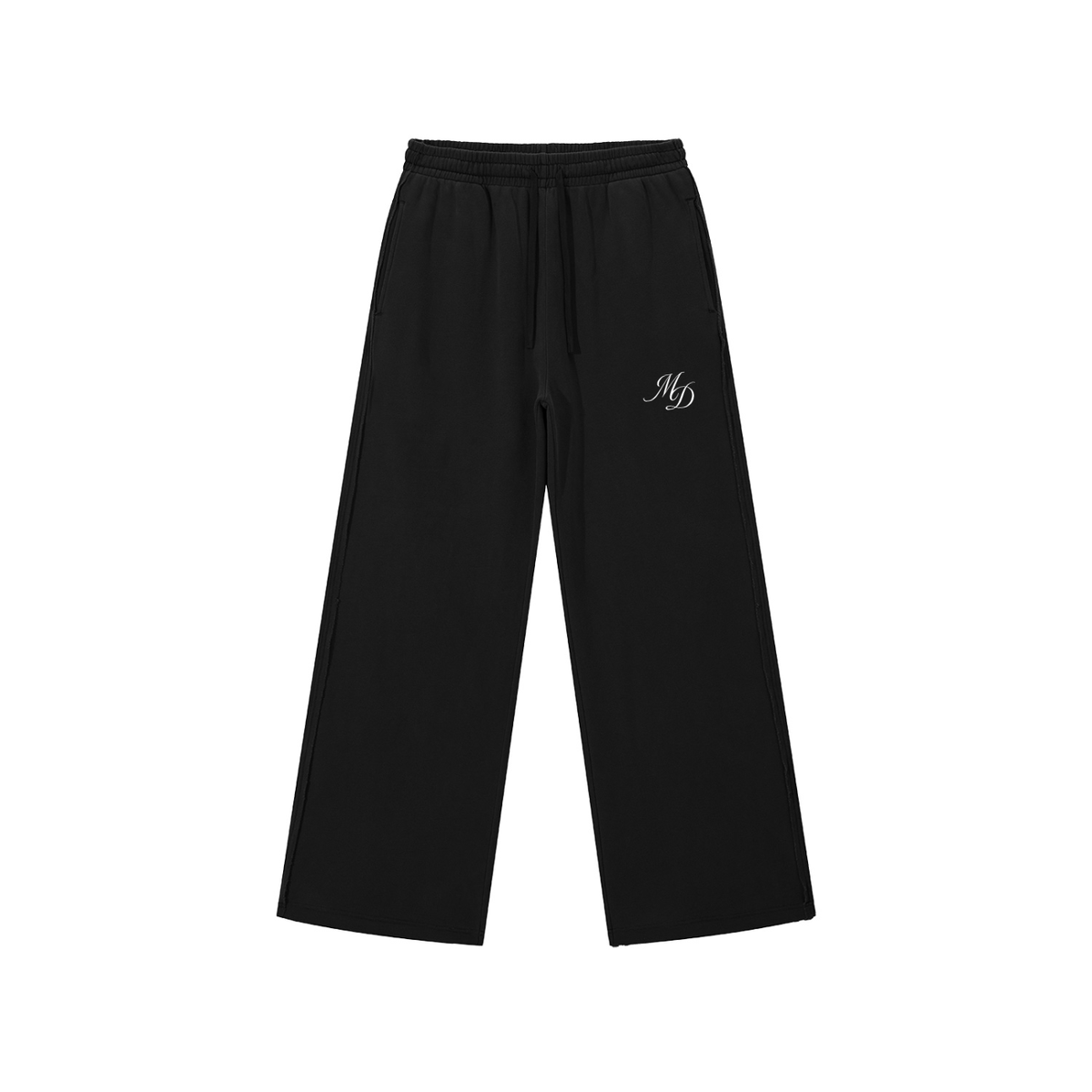 “Restless” Raw Edge Sweatpants (black)