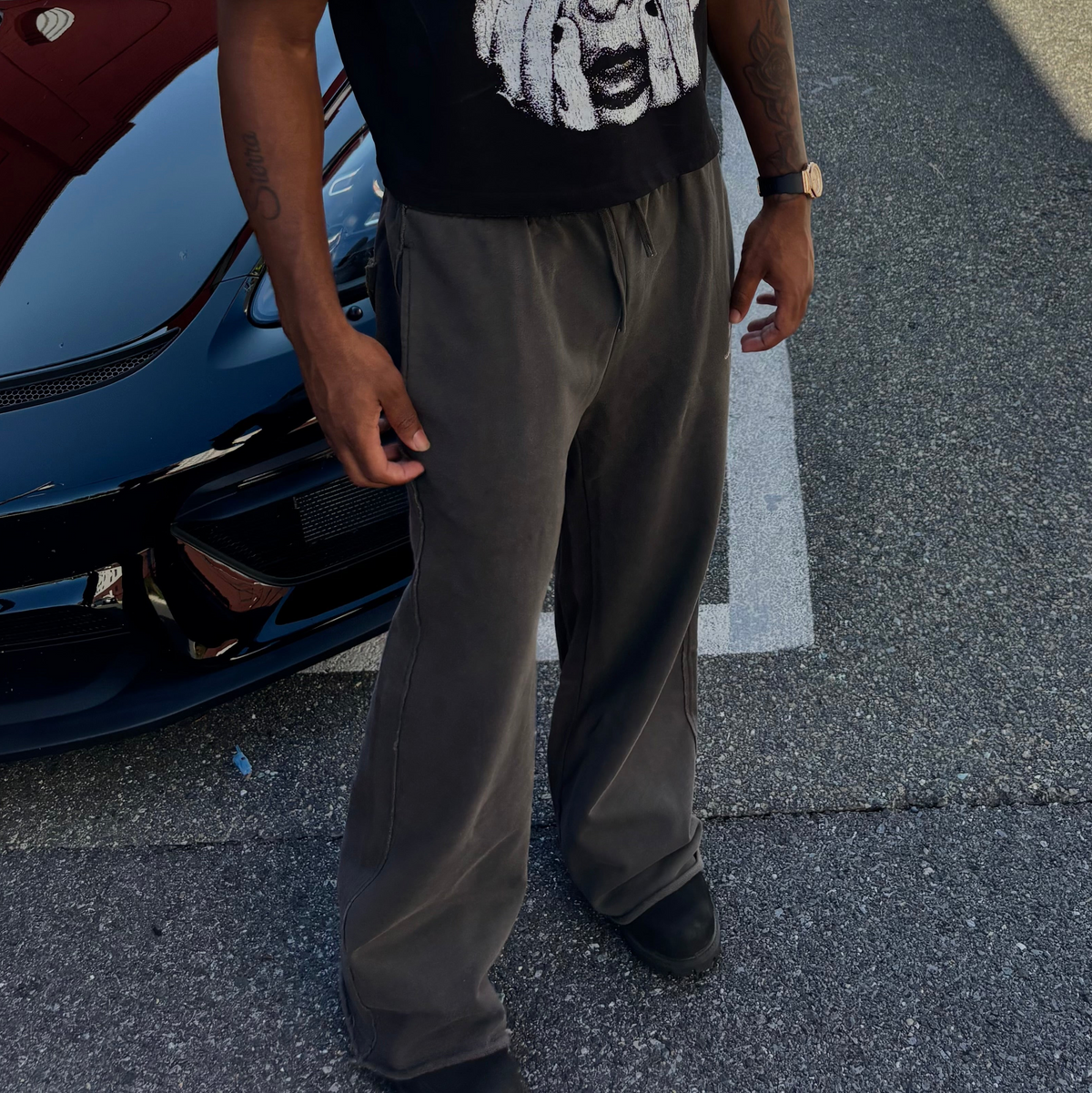 Raw Edge Sweatpants